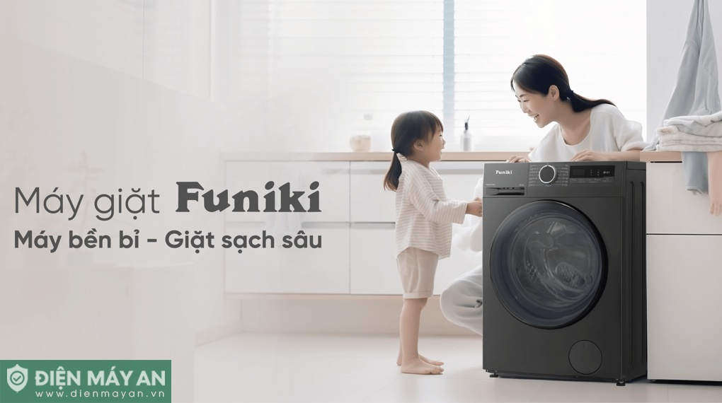 Máy giặt Funiki Inverter 8.5 kg HWM F885ADG
